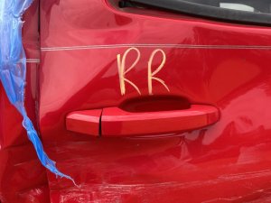  Chevrolet Silverado 3500 Red Exterior Door Handle without Passive Entry - Rear, Right (Passenger) (Used OEM)