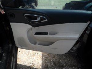 2015-2017 Chrysler 200 Tan Door Interior Trim Panel with Power Windows and Locks - Front, Right (Passenger) (Used OEM)