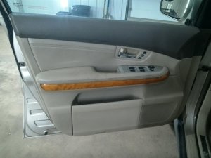 2006-2008 Lexus RX400h Tan Door Interior Trim Panel with Power Windows and Locks - Front, Left (Driver) (Used OEM)