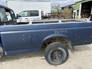1987-1997 Ford F-350 Blue Fuel Filler Door - Rear, Left (Driver) (Used OEM)