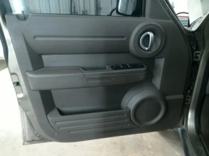 2007-2011 Dodge Nitro Brown Door Interior Trim Panel with Power Windows and Locks - Front, Left (Driver) (Used OEM)