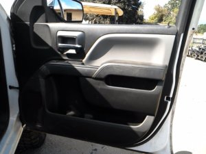 2015-2019 GMC Sierra 2500 HD Gray Door Interior Trim Panel with Power Windows and Locks - Front, Right (Passenger) (Used OEM)