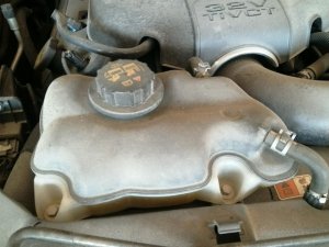 2011-2014 Ford Mustang Engine Coolant Reservoir Assembly (Used OEM)