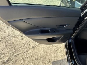 2021-2024 Hyundai Elantra Black Door Interior Trim Panel with Power Windows and Locks - Rear, Left (Driver) (Used OEM)
