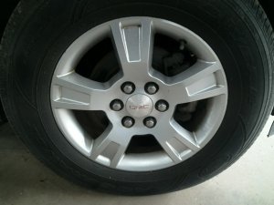2008-2012 GMC Acadia 18x7.5 5-Spoke Silver Painted Alloy Wheel (Used OEM)