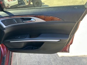 2013-2016 Lincoln MKZ Black Door Interior Trim Panel - Front, Right (Passenger) (Used OEM)