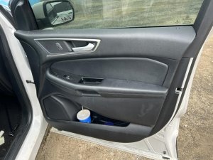 2019-2024 Ford Edge Black Door Interior Trim Panel with Power Windows and Locks - Front, Right (Passenger) (Used OEM)