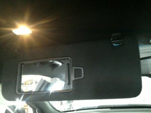 2016-2019 Hyundai Sonata Black Sun Visor with Illuminated Vanity Mirror - Left (Driver) (Used OEM)
