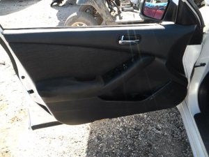 2007-2012 Nissan Altima Black Door Interior Trim Panel - Front, Left (Driver) (Used OEM)
