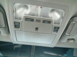 2015-2017 Toyota Camry Gray Overhead Console Panel with Sunroof Switch (Used OEM)