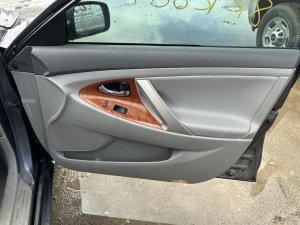 2010-2011 Toyota Camry Gray Door Interior Trim Panel with Power Windows and Locks - Front, Right (Passenger) (Used OEM)