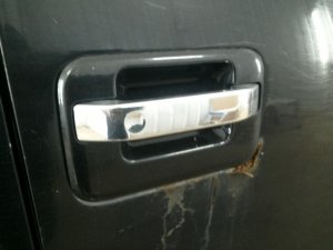 2007-2014 Ford F-150 Black Exterior Door Handle - Front, Right (Passenger) (Used OEM)