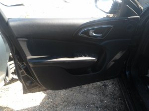 2015-2017 Chrysler 200 Black Door Interior Trim Panel - Front, Left (Driver) (Used OEM)