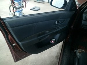  Mazda Mazda3 Black Door Interior Trim Panel with Power Windows and Locks - Front, Left (Driver) (Used OEM)