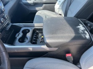 2019-2024 Ram 1500 Black Floor Center Console Armrest Assembly (Used OEM)