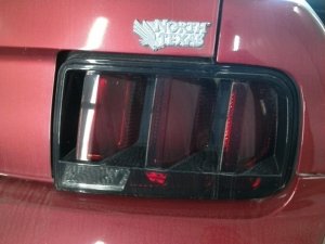 2005-2009 Ford Mustang Aftermarket Tail Light Assembly Pair - Right (Passenger) (Used OEM)