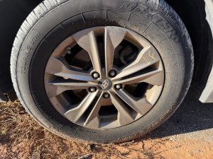 2013-2016 Hyundai Santa Fe Sport 17x7 10-Spoke Charcoal Painted Alloy Wheel (Used OEM)