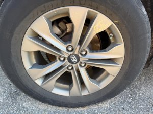 2013-2016 Hyundai Santa Fe Sport 17x7 10-Spoke Charcoal Painted Alloy Wheel (Used OEM)