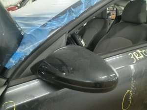 2019-2024 Kia Forte White Side/Door Mirror - Left (Driver) (Used OEM)