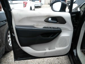 2017-2024 Chrysler Pacifica Black Door Interior Trim Panel with Power Windows and Locks - Front (Used OEM)