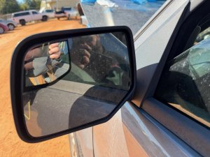 2010-2012 Ford Escape White Power Door/Side View Mirror - Left (Driver) (Used OEM)