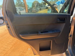 2008-2011 Mazda Tribute Tan Door Interior Trim Panel - Rear, Right (Passenger) (Used OEM)