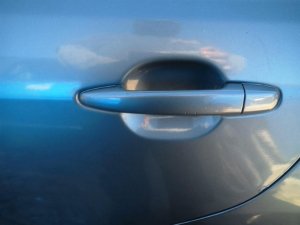 2007-2011 Toyota Camry Green Exterior Door Handle - Rear, Left (Driver) (Used OEM)