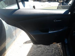 2007-2012 Lexus ES350 Black Door Interior Trim Panel with Power Windows and Locks - Rear (Used OEM)