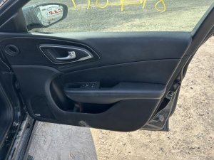 2015-2017 Chrysler 200 Black Door Interior Trim Panel with Power Windows and Locks - Front, Right (Passenger) (Used OEM)
