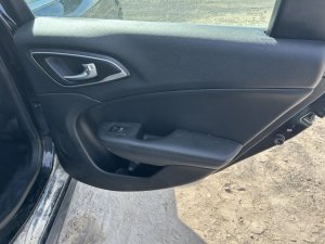 2015-2017 Chrysler 200 Black Door Interior Trim Panel with Power Windows and Locks - Rear, Right (Passenger) (Used OEM)
