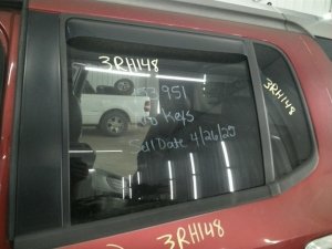 2003-2006 Isuzu Ascender Door Privacy Tint Window Glass - Rear, Left (Driver) (Used OEM)