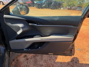 2018-2023 Toyota Camry Gray Door Interior Trim Panel with Power Windows and Locks - Front, Right (Passenger) (Used OEM)