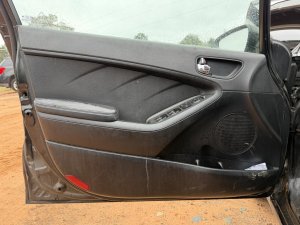 2014-2016 Kia Forte Black Door Interior Trim Panel with Power Windows and Locks - Front, Left (Driver) (Used OEM)