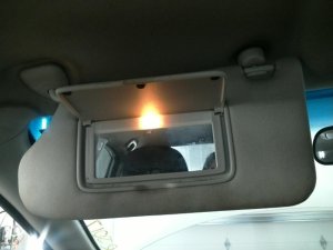 OEM Tan Sun Visor with Vanity Light without Sunroof for 2013-2018 Nissan - Left (Driver) (OEM)