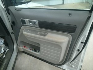 2007-2010 Lincoln MKX Tan Door Interior Trim Panel with Power Windows and Locks - Front, Right (Passenger) (Used OEM)