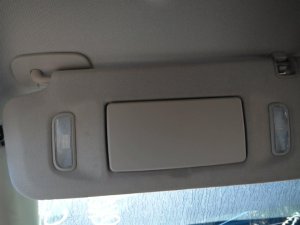 2015-2019 GMC Sierra 2500 HD Tan Sun Visor with Illuminated Vanity Mirror - Left (Driver) (Used OEM)