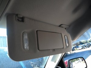 2015-2019 GMC Sierra 2500 HD Tan Sun Visor with Illuminated Vanity Mirror - Right (Passenger) (Used OEM)