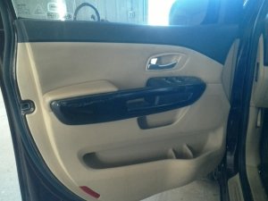 2015-2021 Kia Sedona Black Door Interior Trim Panel with Power Windows and Locks - Front, Left (Driver) (Used OEM)