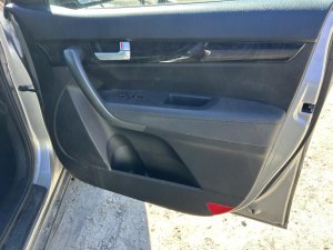 2014-2015 Kia Sorento Black Door Interior Trim Panel with Power Windows and Locks - Front, Right (Passenger) (Used OEM)