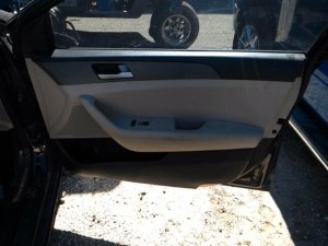2015-2017 Hyundai Sonata Beige Door Interior Trim Panel - Front, Right (Passenger) (Used OEM)