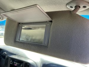 2000-2002 Ford F-150 Gray Sun Visor without Illuminated Mirror - Right (Passenger) (Used OEM)
