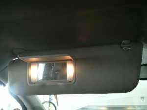 2011-2017 Honda Odyssey Gray Illuminated Sun Visor - Left (Driver) (Used OEM)