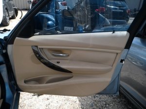 2012-2015 BMW 335i Tan Door Interior Trim Panel with Power Windows and Locks - Front, Right (Passenger) (Used OEM)