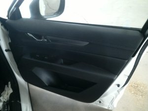 2017-2025 Mazda CX-5 Black Door Interior Trim Panel with Power Windows and Locks - Front, Right (Passenger) (Used OEM)