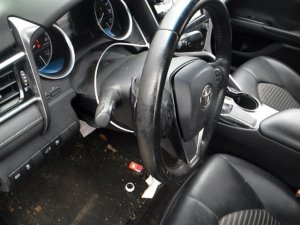 2018-2024 Toyota Camry Black Tilt and Telescopic Steering Column with Cruise and Radio Controls (Used OEM)