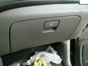 2015-2020 GMC Yukon XL Tan Upper Glove Box Assembly (Used OEM)