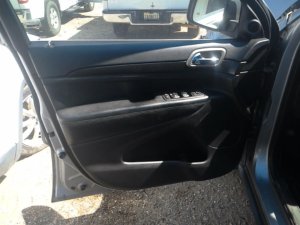 2011-2021 Jeep Grand Cherokee Black Door Interior Trim Panel with Power Windows and Locks - Front, Left (Driver) (Used OEM)