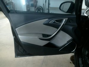 2012-2017 Buick Verano Black Door Interior Trim Panel with Power Windows and Locks - Front, Left (Driver) (Used OEM)