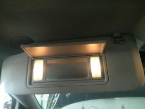 2012-2017 Buick Verano Black Sun Visor with Illuminated Vanity Mirror - Left (Driver) (Used OEM)