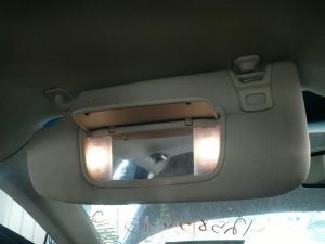 2015-2024 Ford Edge Tan Sun Visor without Garage Door Opener - Left (Driver) (Used OEM)